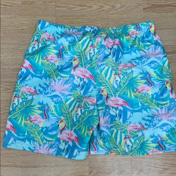 MTV Flamingo Print Blue Pink & Yellow Trunks XL - Picture 6 of 6